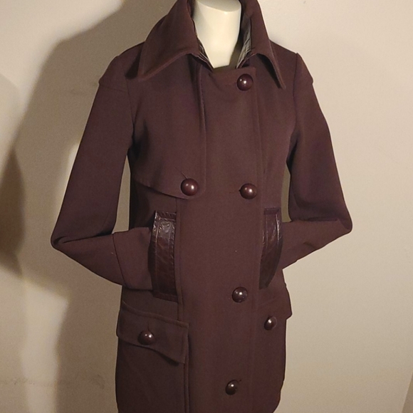 Vintage RUDSAK leather detailed coat - Picture 2 of 14